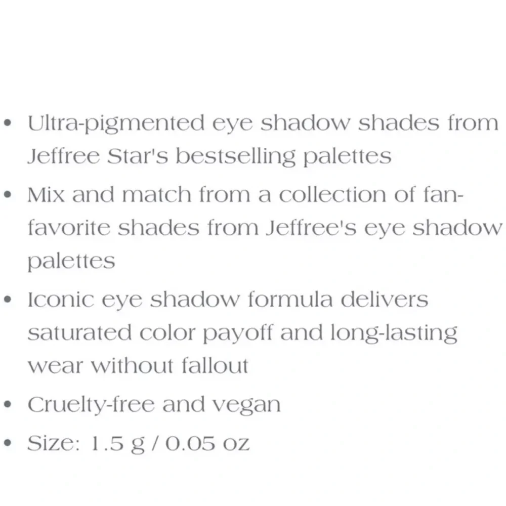 NIB Jeffree Star Pressed Pigment Artistry Single Freak Show 1.5g
